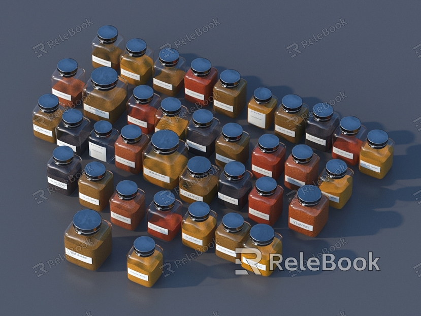 Sugar jar coffee jar 3D model model