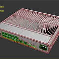White Network Switch With Multiple Ethernet Ports And Ventilated Housing Design