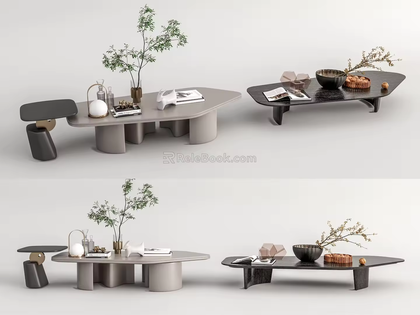 Modern coffee table coffee table combination 3d model