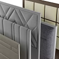Modern soft bag bedside soft bag backrest 3d model