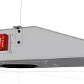 Ceiling Mounted Fire Protection Equipment With Smoke Exhaust Fan And Red Alarm
