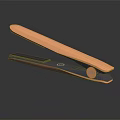 Sleek Modern Copper Hair Straightener With Reflective Surface And Professional Features 3d model