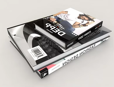 Books and Magazines 3d model