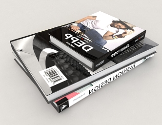 Books and Magazines 3d model