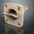 Durable Metal Hardware Tool With Square Plate Four Holes And Hook Design