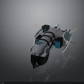 Futuristic Spacecraft Design With Advanced Components For Deep Space Exploration
