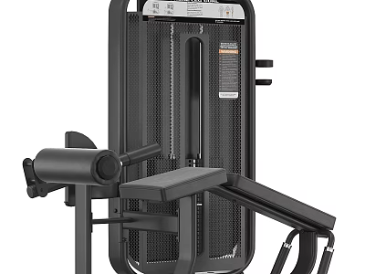 Black Strength Training Fitness Equipment With Ergonomic Seat And Metal Frame Design 3d model