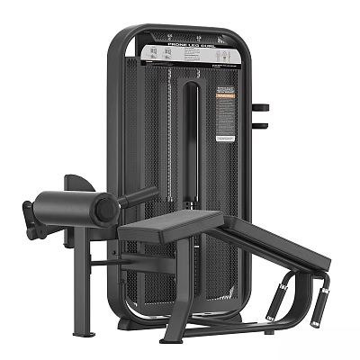 Black Strength Training Fitness Equipment With Ergonomic Seat And Metal Frame Design 3d model