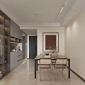 Modern Living Dining Room Interior Design With Sofa TV Wall And Large Windows