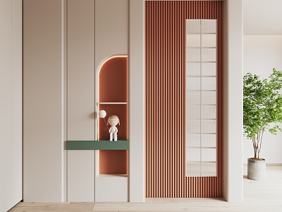 Modern Cream Style Entrance model