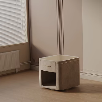 Modern Bedside Cabinet 3d model