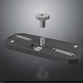 Industrial Equipment Component With Base Knob Slides Springs And Post
