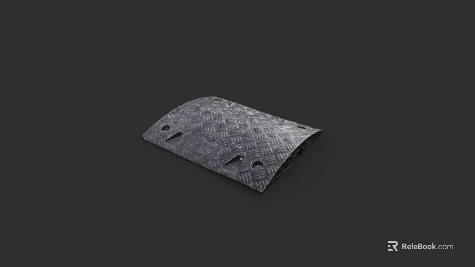 Sturdy Diamond Pattern Metal Plate Component For Electronic Appliance Protection 3d model 