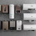 Different Types Of Essential Household Water Heaters With Various Brands And Colors