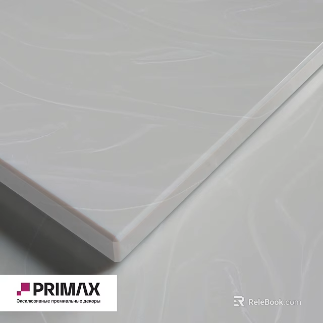White Textured Panel For Interior Design With Smooth Surface Finish 3d model 