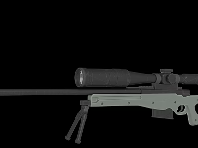 Modern Sniper Rifle 3d model Modern Sniper Rifle 3d model