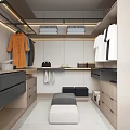 Modern Cloakroom 3d model
