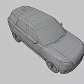 Modern Luxury Silver SUV with Sleek Exterior Design LED Headlights and Black Wheels