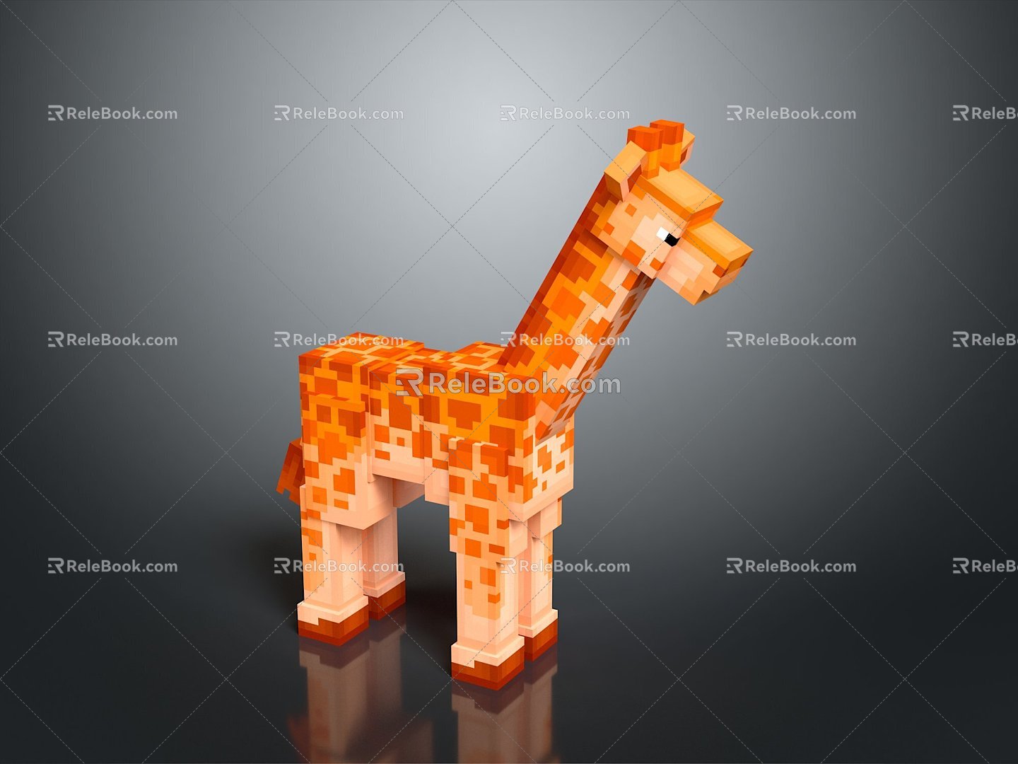 Giraffe Low Model Giraffe African Animal Toy Giraffe Muppet Toy Animal Cartoon Giraffe 3d model