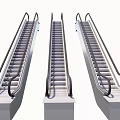 Modern Elevator Sightseeing Elevator Railing Elevator Escalator 3d model
