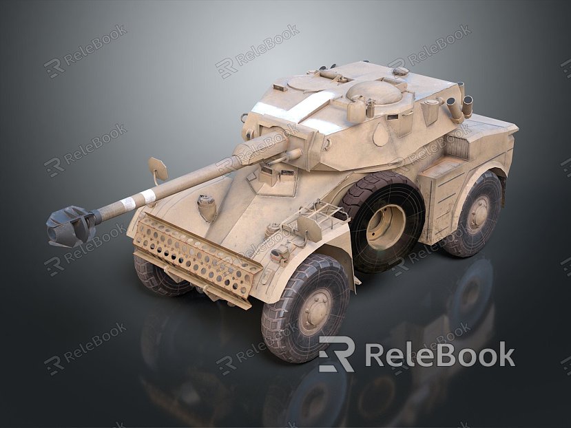 Modern Tank Armored Detective Vehicle Military Vehicle model