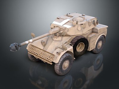 Modern Tank Armored Detective Vehicle Military Vehicle 3d model