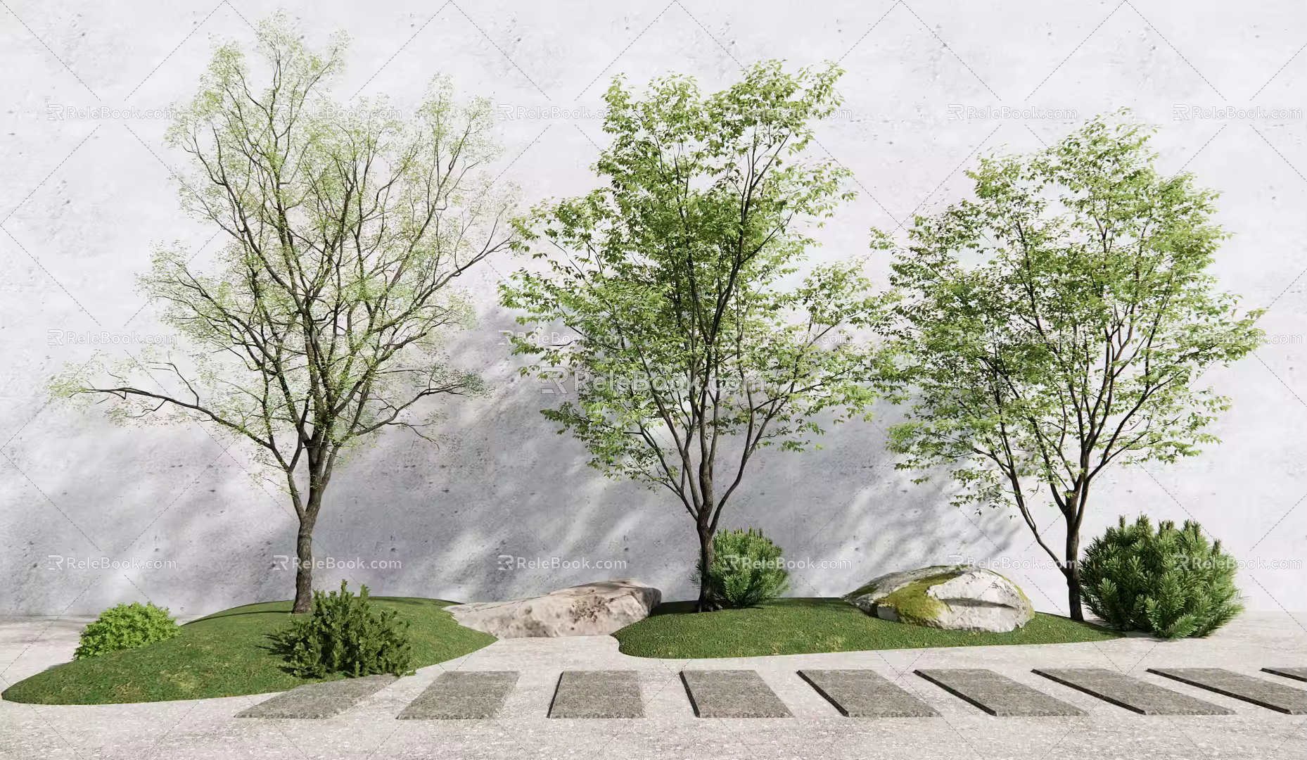 Modern Tree Landscape Tree 3d model