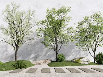 Modern Tree Landscape Tree 3d model