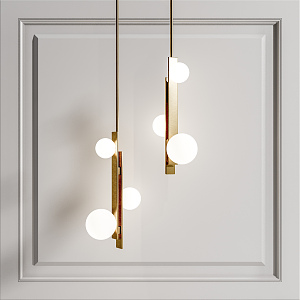 Light Luxury Chandelier 3d model