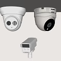 Dome And Bullet Surveillance Cameras Ceiling Mounted For Security Monitoring System