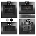 Miele Built in Kitchen Appliances With Control Panel And Interior Shown In Various Angles