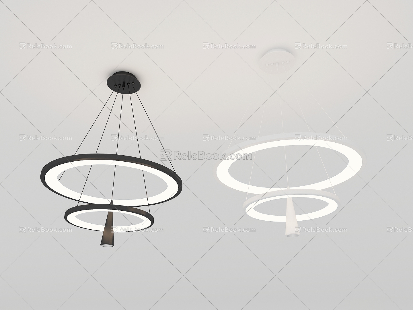 Modern minimalist chandelier model