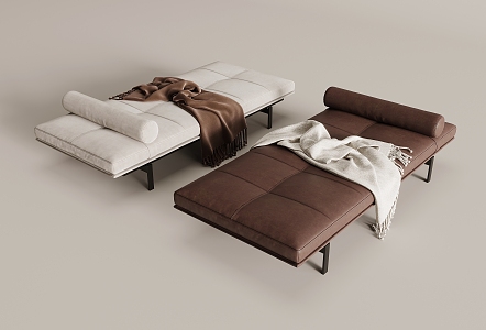 sofa stool bed end stool 3d model