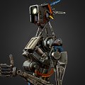 Abandoned robots. 3d model