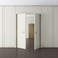 Modern double door 3d model