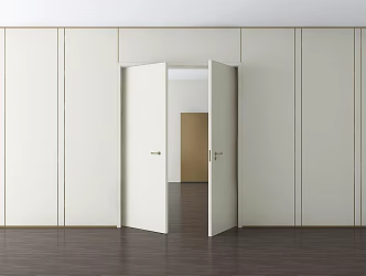 Modern double door 3d model