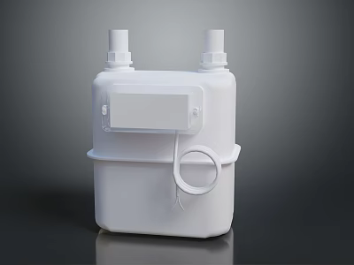 White Household Item With Top Nozzles Transparent Panel And Handle 3d model White Household Item With Top Nozzles Transparent Panel And Handle 3d model