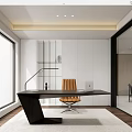 Modern study 3d model