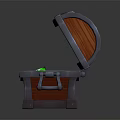 Open Treasure Chest Filled With Shining Gold Coins And Colorful Gems