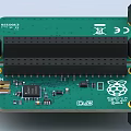 Industrial Equipment Circuit Board Module for Raspberry Pi with Green PCB and Electronic Components