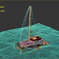 Yacht Sailing, Speedboat, Speedboat 3d model