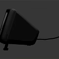 Black Projection Monitor Device With Green Screen And Control Buttons Design