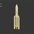 Advanced Space Launch Rocket Featuring Multiple Booster Stages For Deep Space Missions