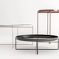 Modern coffee table coffee table side table combination 3d model