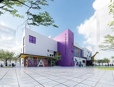Modern Kindergarten Architecture Kindergarten 3d model