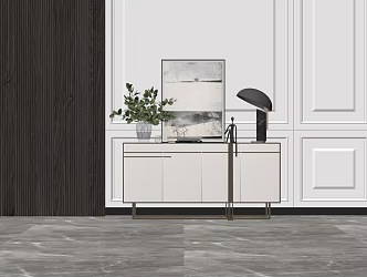 Modern Side Cabinet Entrance Cabinet 3d model