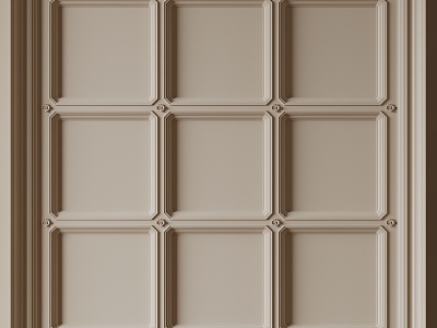 French ceiling line 3d model