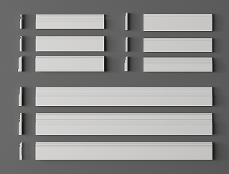 Modern skirting line simple skirting line skirting line gypsum line 3d model