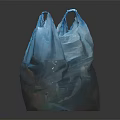 Blue Reusable Plastic Shopping Bag For Daily Use And Storage