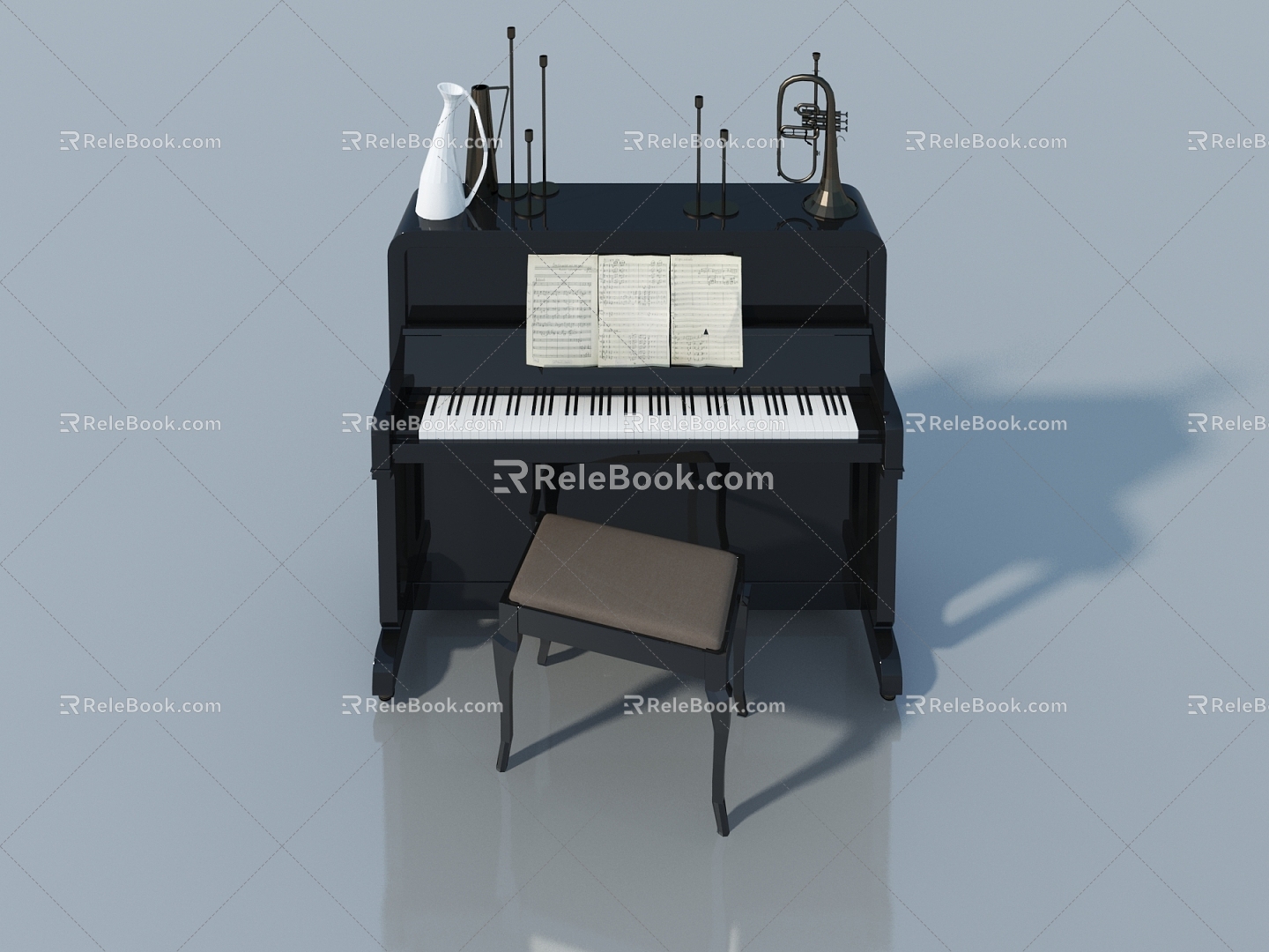 Musical instrument sound sink sink perfume cosmetics 3d model